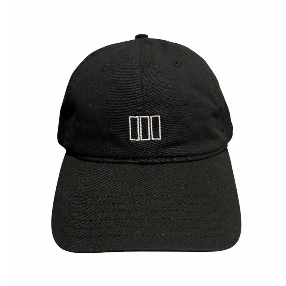 RÜFÜS DU SOL Concert Merchandise Black Strapback Hat – One Size